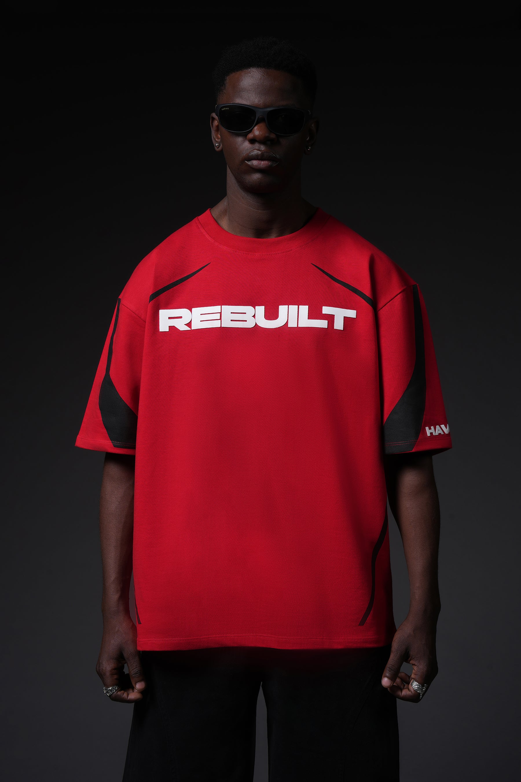 Rebuilt Half Sleeves Oversized T-Shirt