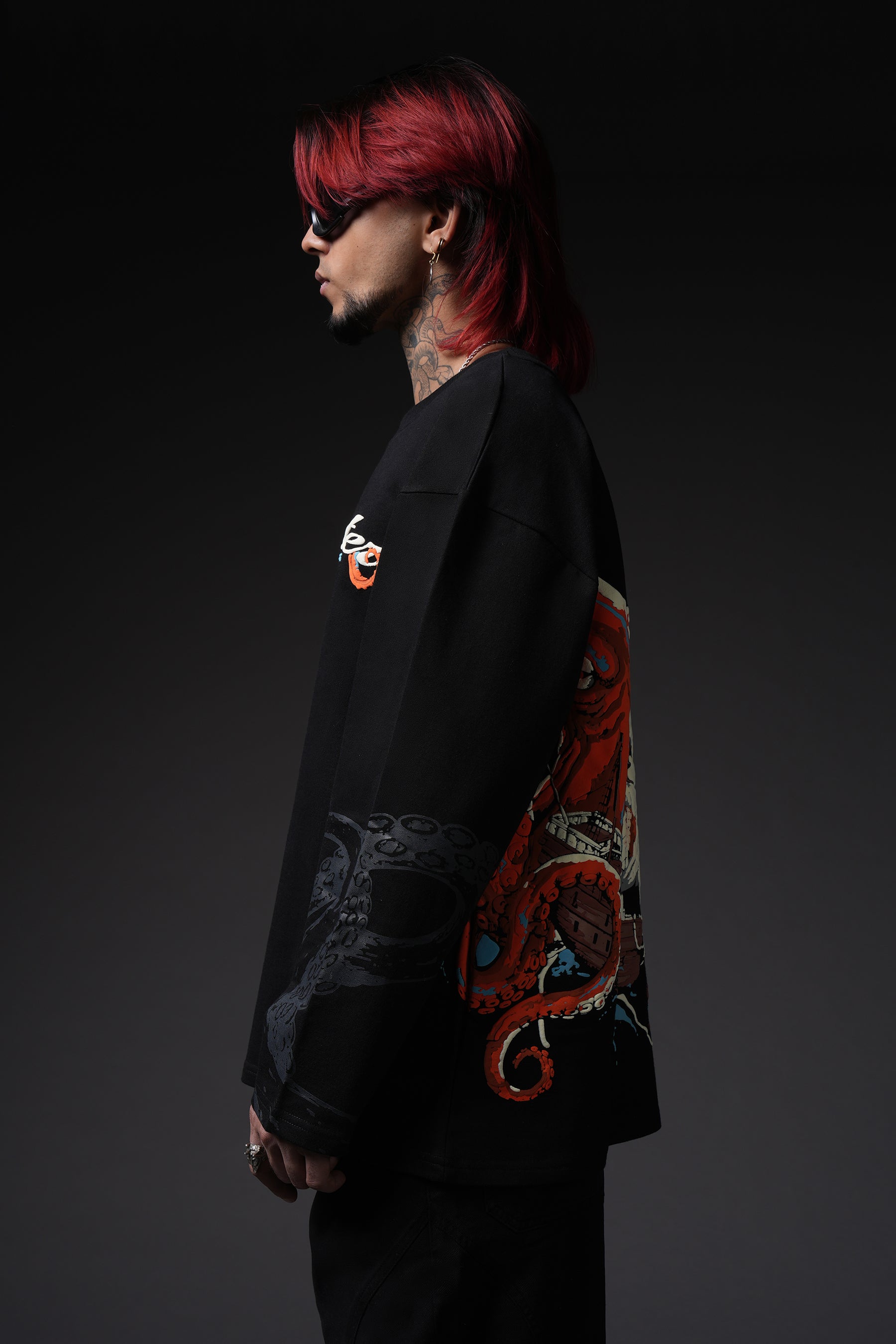 Kraken Full Sleeve Oversized T-Shirt