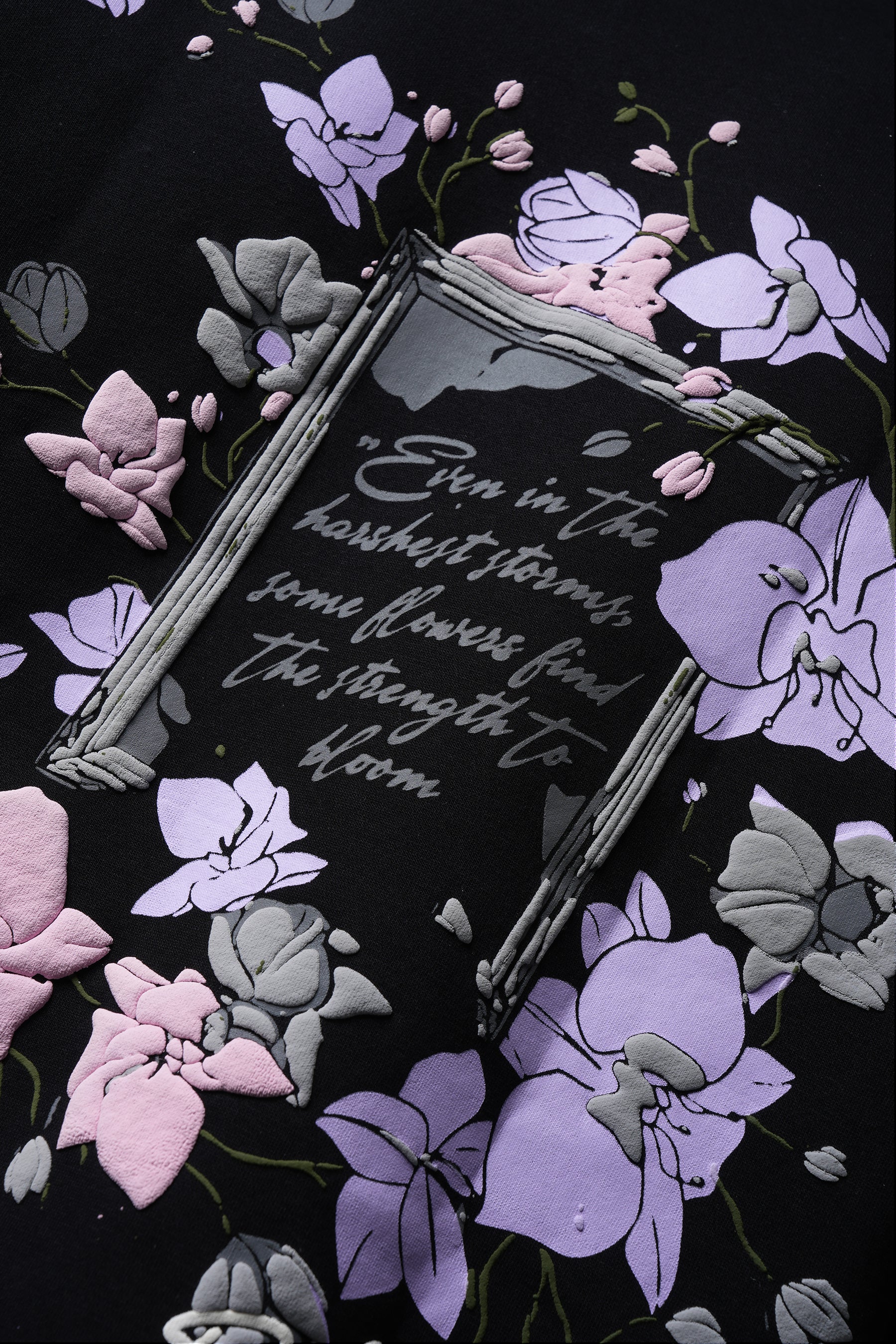 Blooming Against the Odds Oversized Hoodie