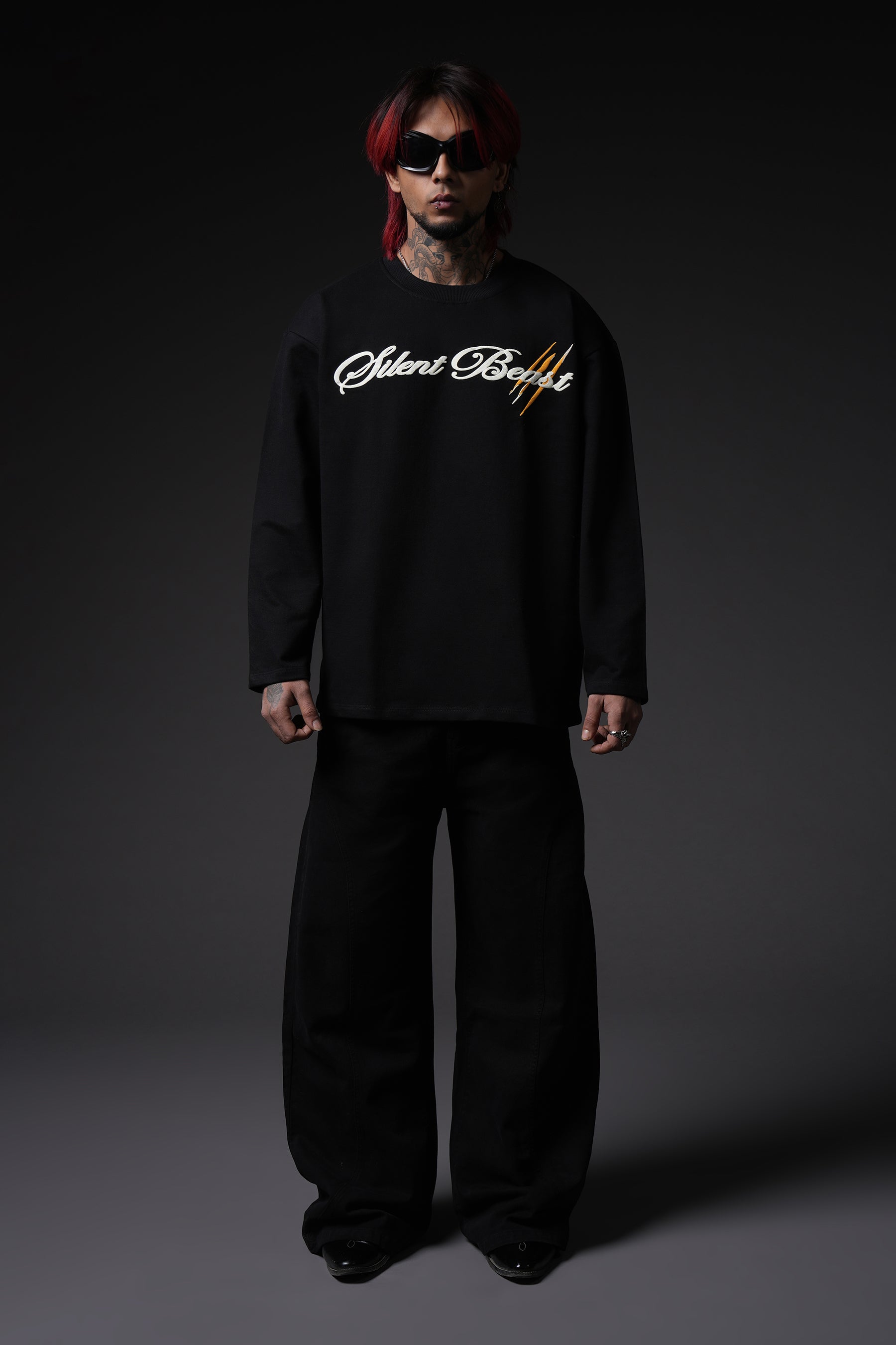 Silent Beast Full Sleeve Oversized Tshirt