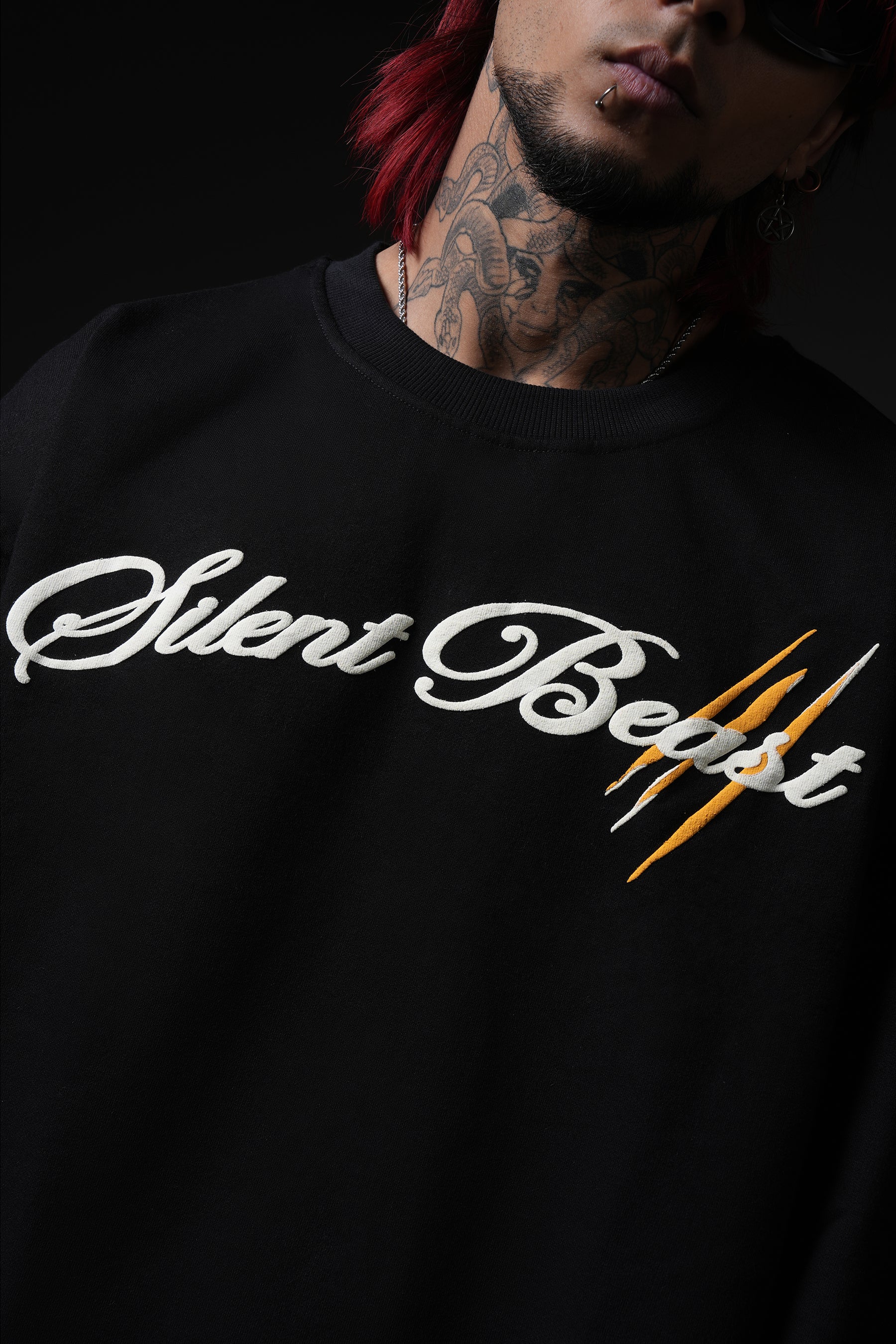 Silent Beast Full Sleeve Oversized Tshirt