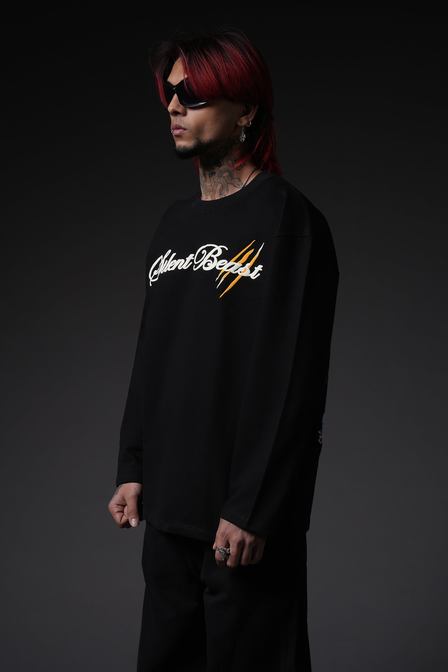 Silent Beast Full Sleeve Oversized Tshirt