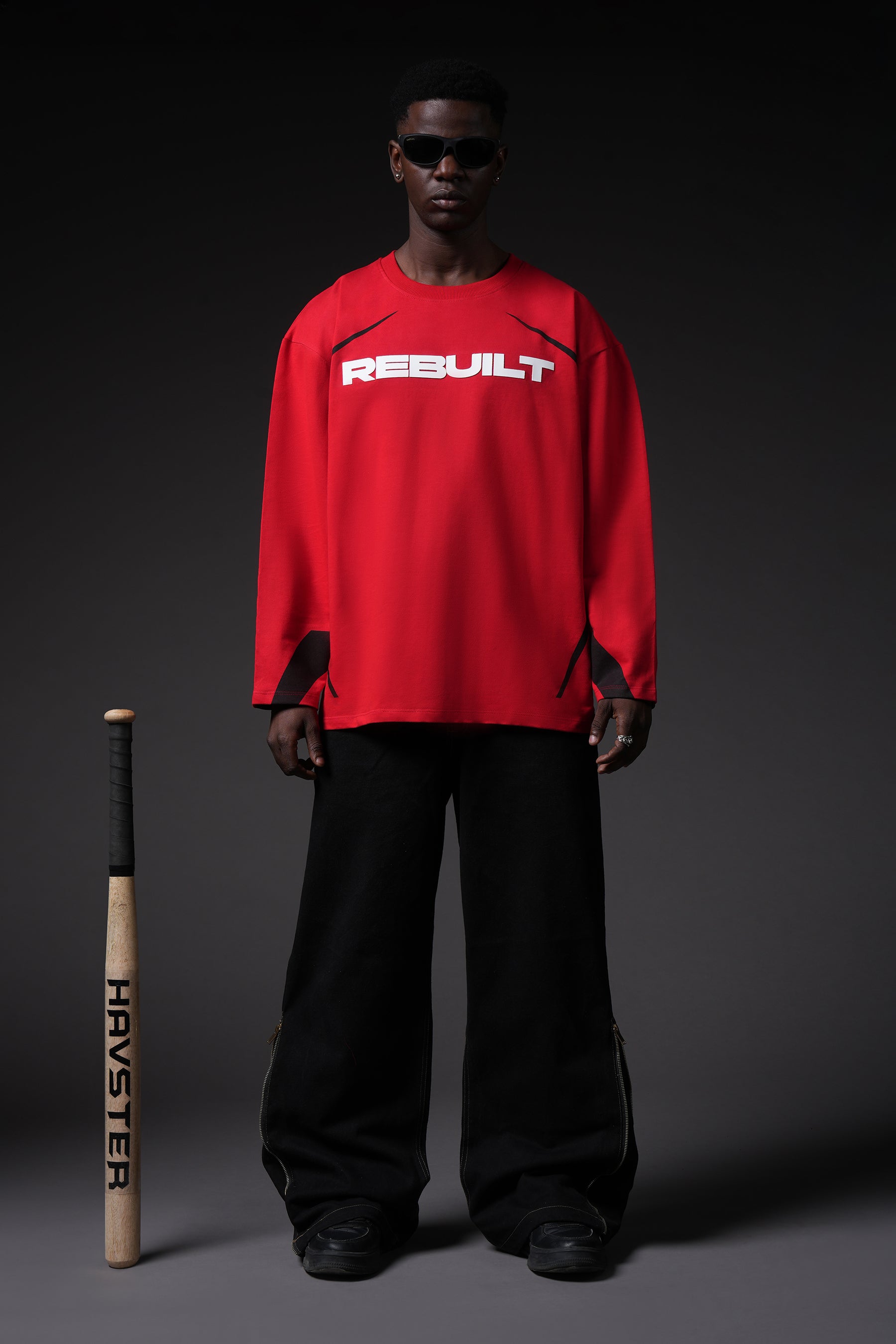 Rebuilt Full Sleeves Oversized T-Shirt