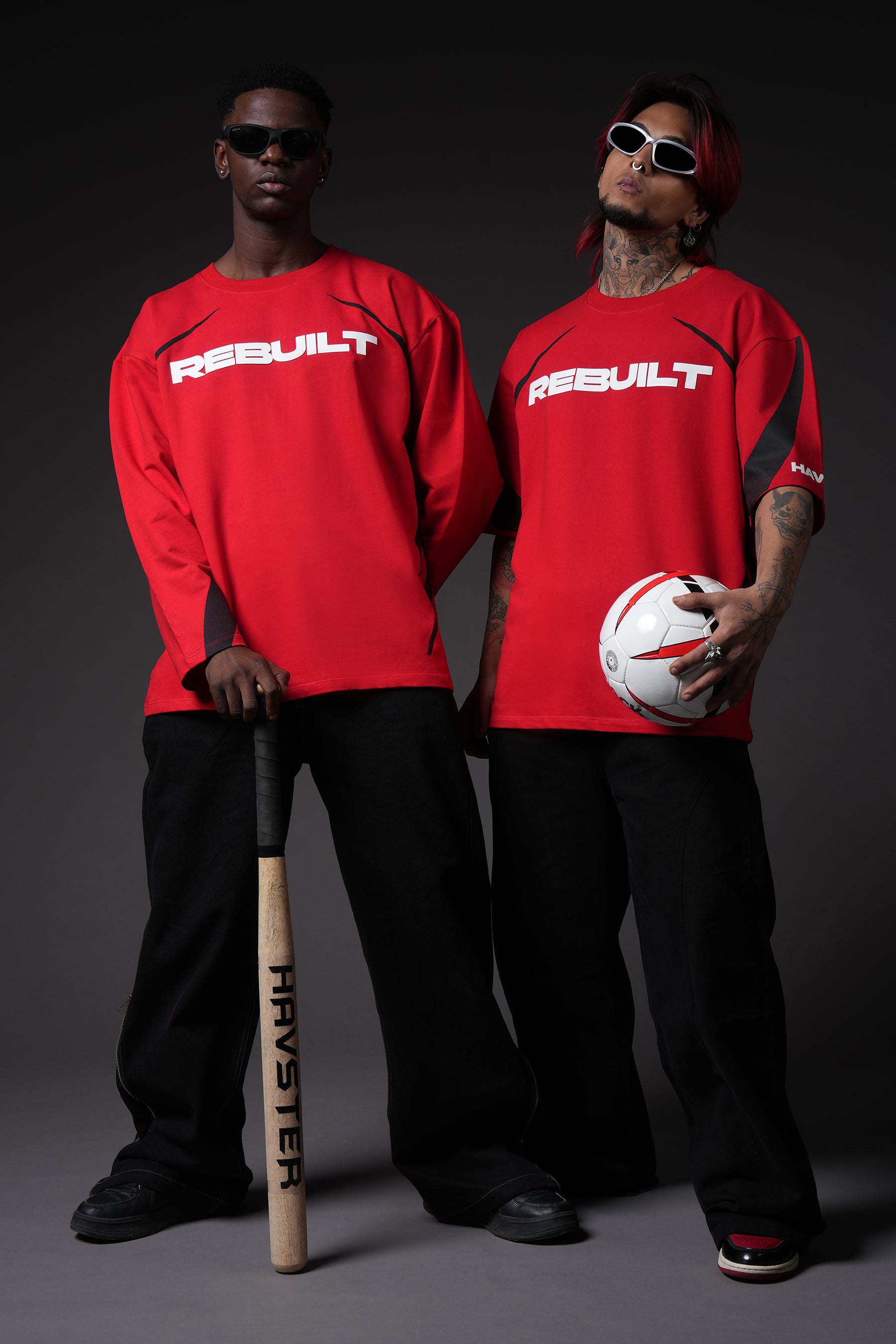 Rebuilt Full Sleeves Oversized T-Shirt