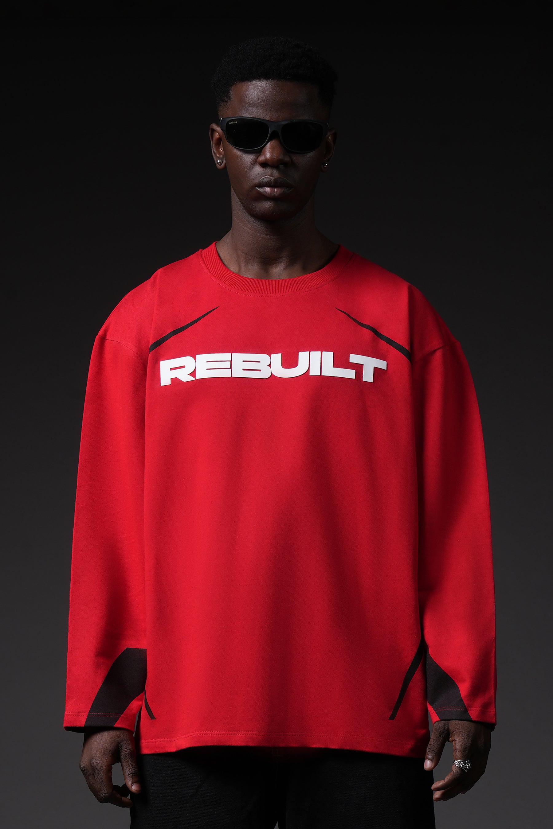 Rebuilt Full Sleeves Oversized T-Shirt