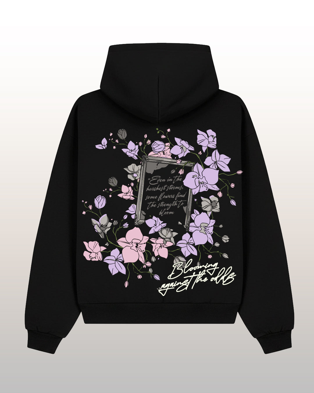 Blooming Against the Odds Oversized Hoodie