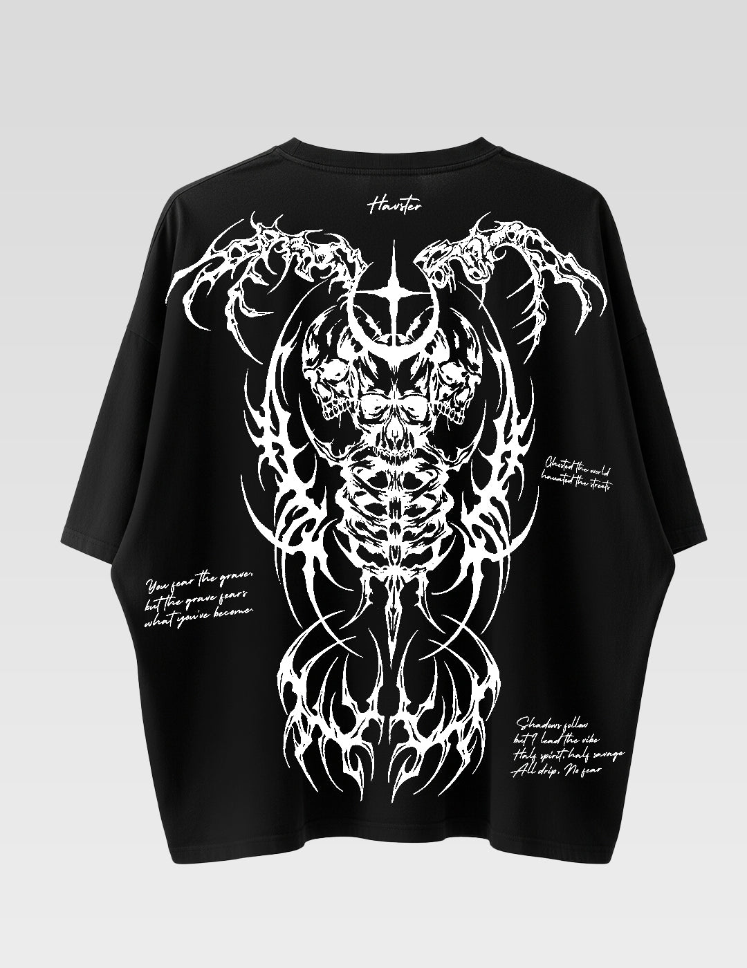 Destruct Oversized T-Shirt - Black