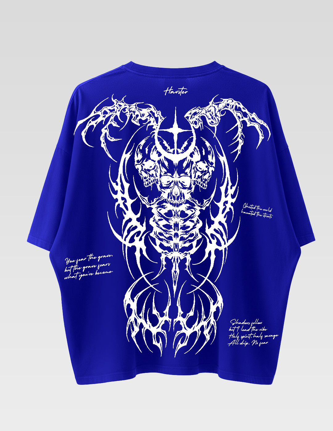 Destruct Oversized T-Shirt - Blue