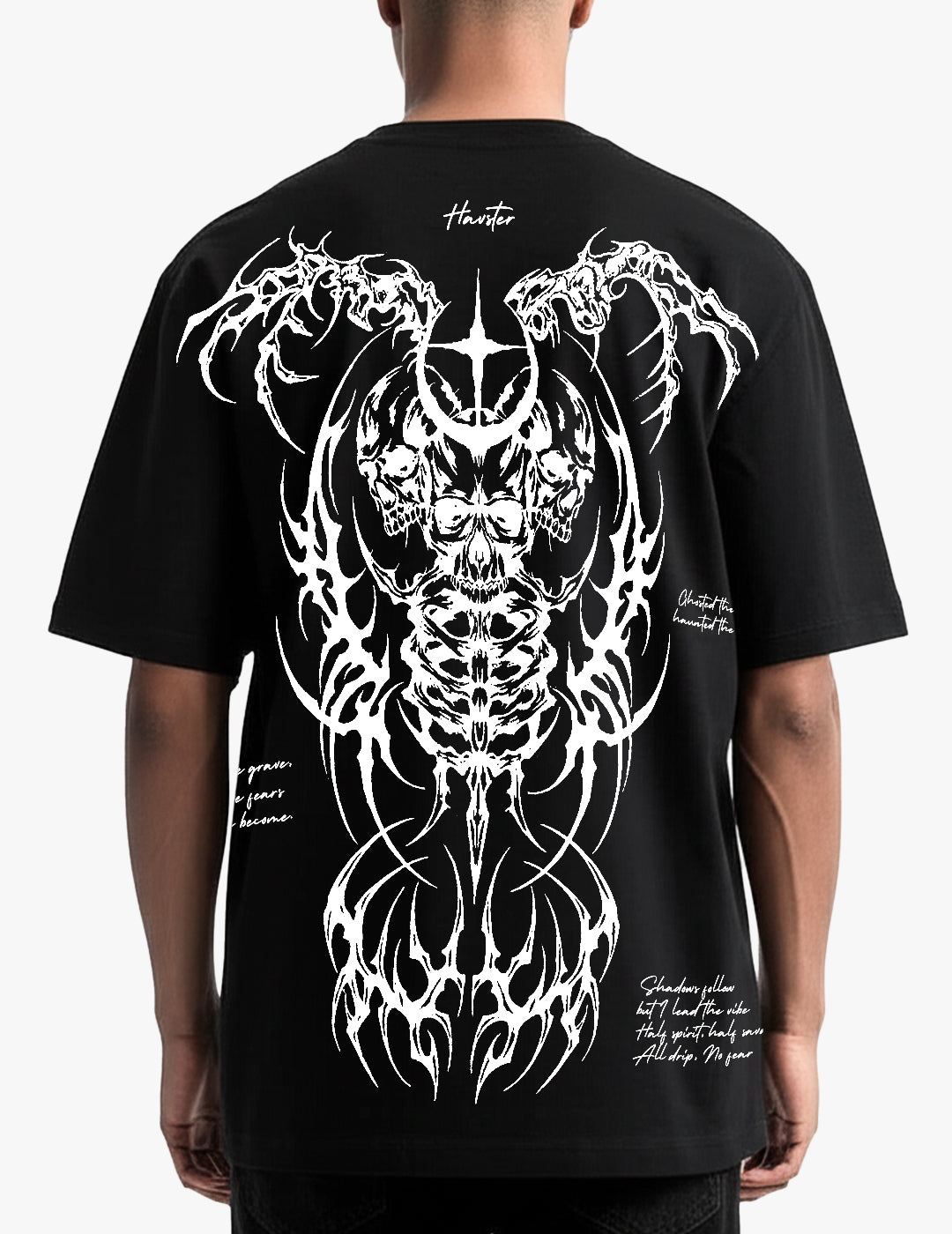 Destruct Oversized T-Shirt - Black