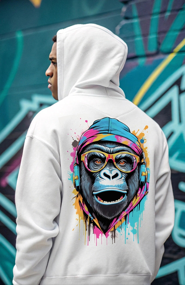 Oversized Hoodie – 280 GSM Fleece, Adjustable Drawcord Hood, Crew Neck, Long Sleeves, Kangaroo Pocket, Cotton-Poly Blend, Relaxed Fit, Cozy Streetwear Essential