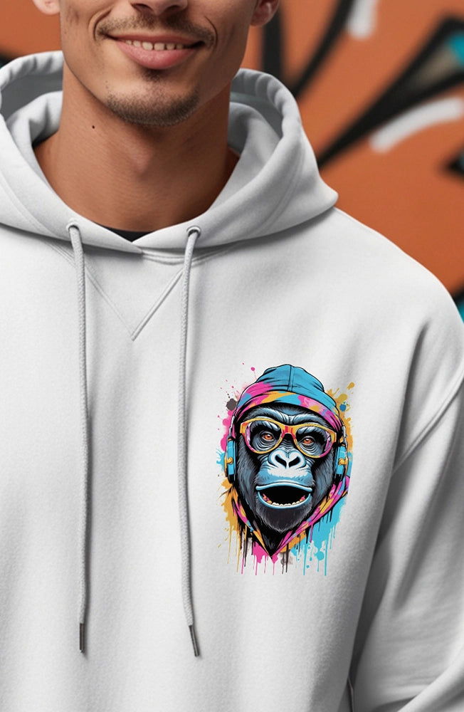Oversized Hoodie – 280 GSM Fleece, Adjustable Drawcord Hood, Crew Neck, Long Sleeves, Kangaroo Pocket, Cotton-Poly Blend, Relaxed Fit, Cozy Streetwear Essential