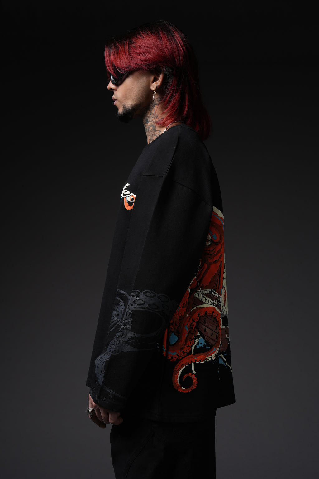 Kraken Full Sleeve Oversized T-Shirt