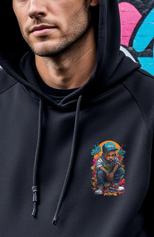 Oversized Hoodie – Cotton-Poly Blend, Adjustable Drawcord Hood, Crew Neck, Long Sleeves, Kangaroo Pocket, Relaxed Fit, Classic & Comfortable Streetwear Essential