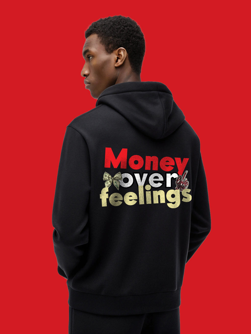 Oversized Hoodie – 280 GSM Fleece, Adjustable Drawcord Hood, Crew Neck, Long Sleeves, Kangaroo Pocket, Cotton-Poly Blend, Relaxed Fit, Cozy Streetwear Essential