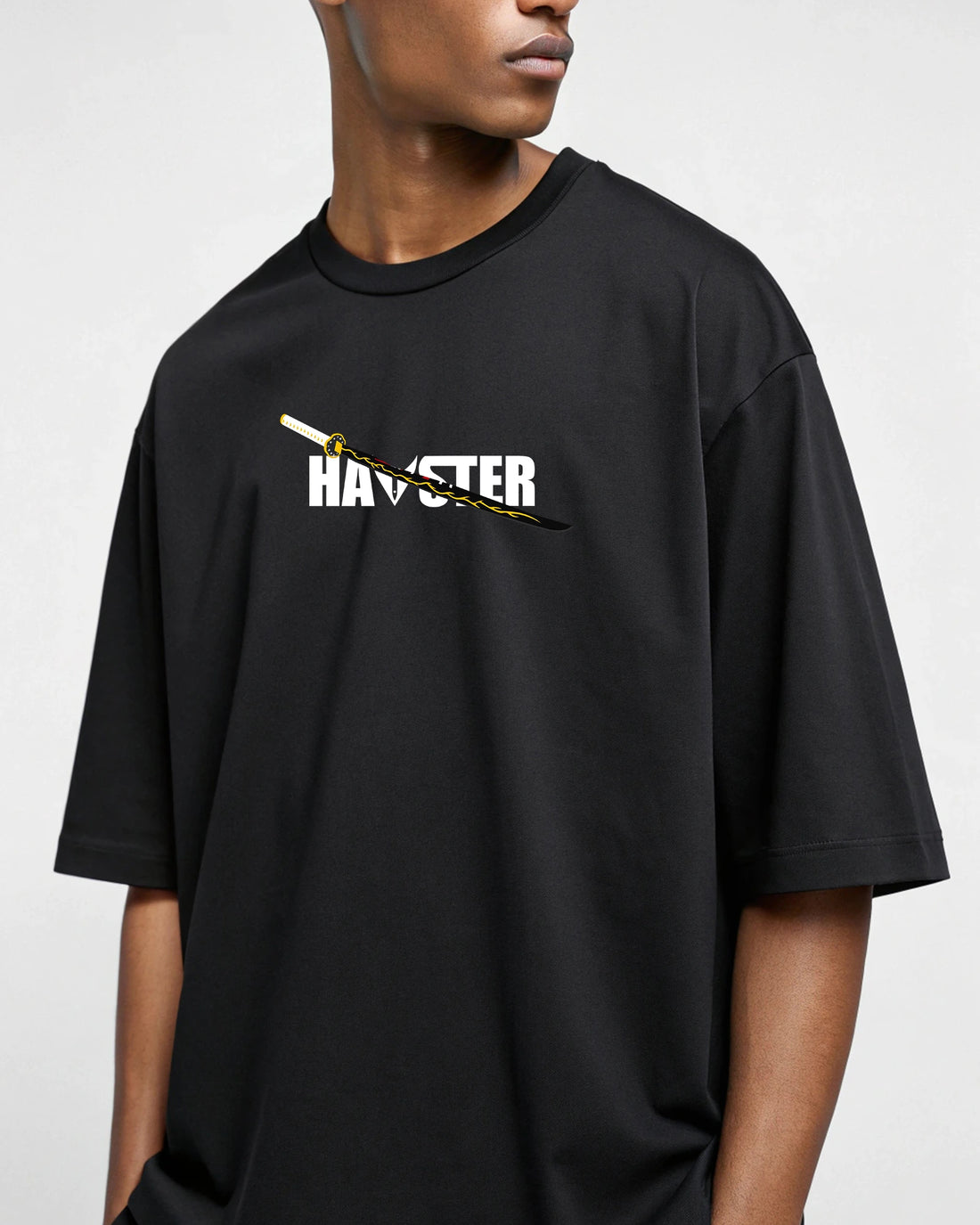 Naruto Oversized T-Shirt – 220 GSM Cotton, Bold Anime Graphic, Black Streetwear Tee, Relaxed Unisex Fit, Fade-Resistant Print, Casual Anime Fashion